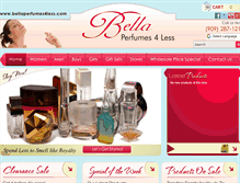 Tablet Screenshot of bellaperfumes4less.com